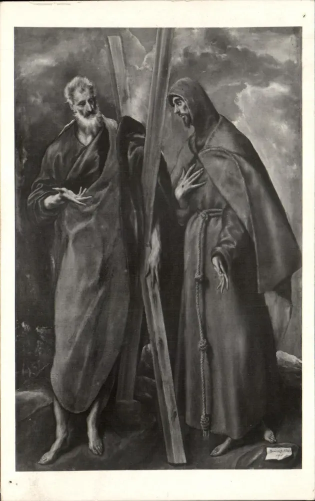 Heiliger André und Heiliger Franziskus — Gemälde aus dem Prado — Verlag GRECO - Vorderseite