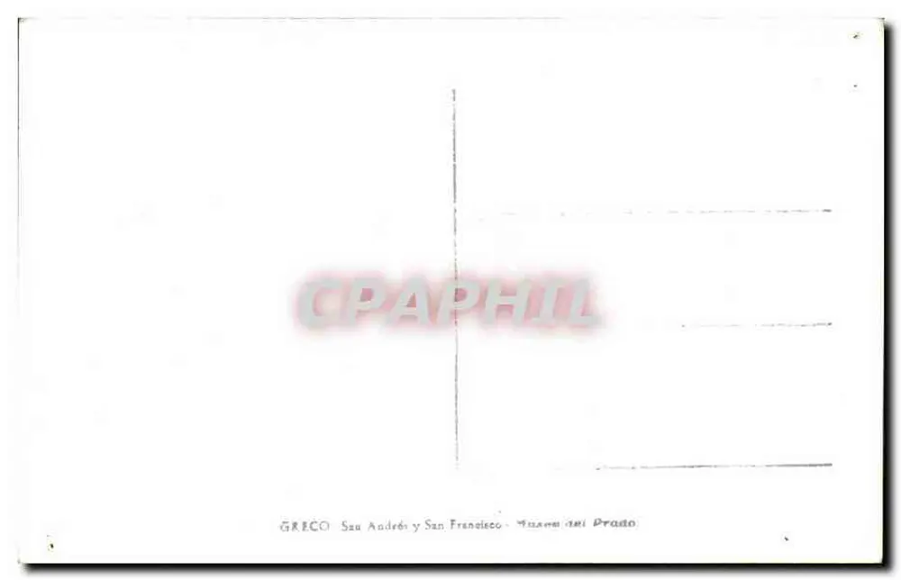 Heiliger André und Heiliger Franziskus — Gemälde aus dem Prado — Verlag GRECO - Rückseite