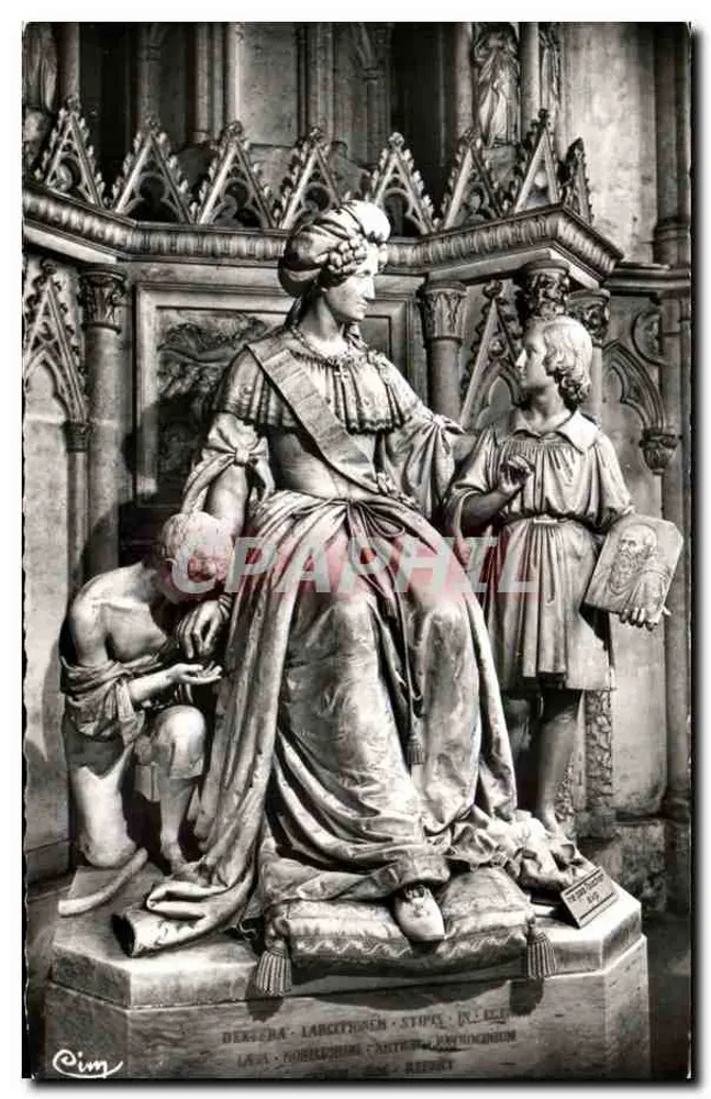 Estátua de Marie-Christine — Abadia de Haute-Côme (Savoia) — CIM - Frente
