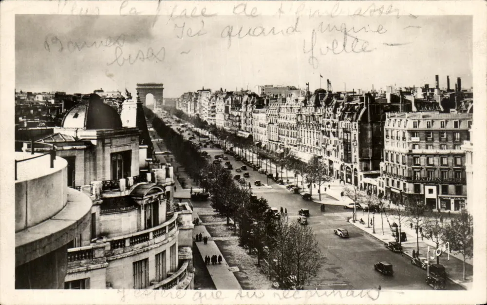 Vista da praça da Estrela em Paris — editor Art 'Jouan' n° B.32 - Frente