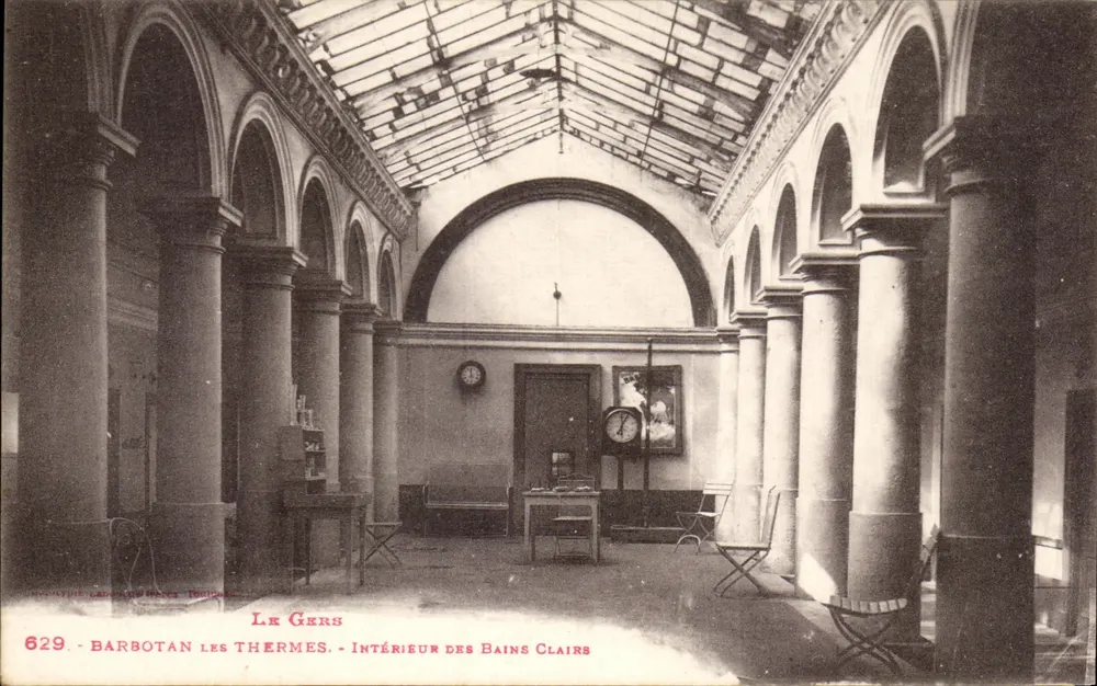 Barbotan-les-Thermes — Innenansicht der Bains Clairs — Verleger: G. Cadot, Toulouse, Nr. 629 - Vorderseite
