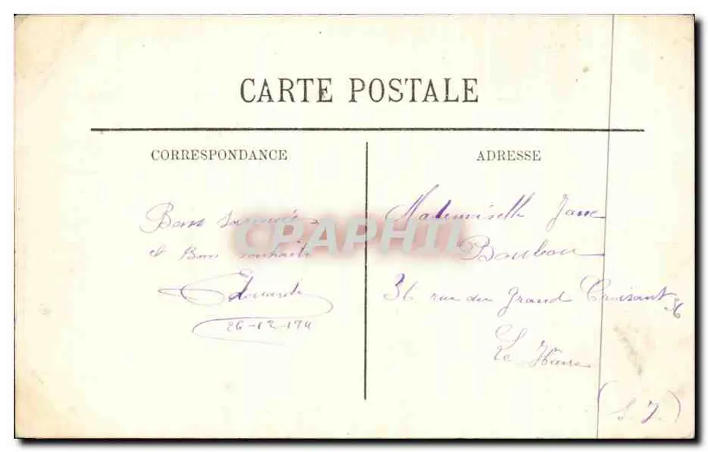 CANNES — Fontaine St-Georges, errichtet zur Erinnerung an den Herzog von Albany — LL. - Rückseite