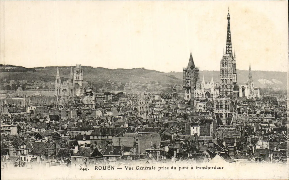 Rouen — Allgemeiner Blick vom Fährenbrücke genommen — E.P. Nr. 349 - Vorderseite