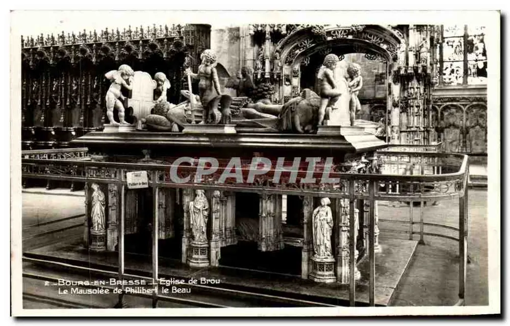 Bourg-en-Bresse - Die Kirche von Brou - Das Mausoleum von Philibert le Beau - Vorderseite