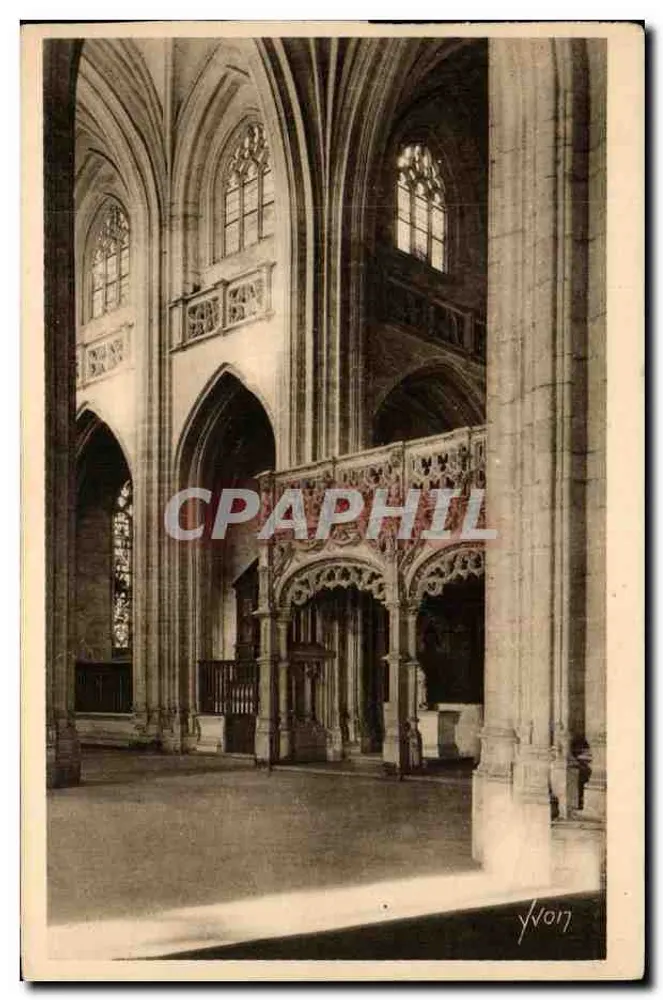 Interior da Igreja de Brou — Bourg (Ain) — Éditions d'Art Yvon - Frente