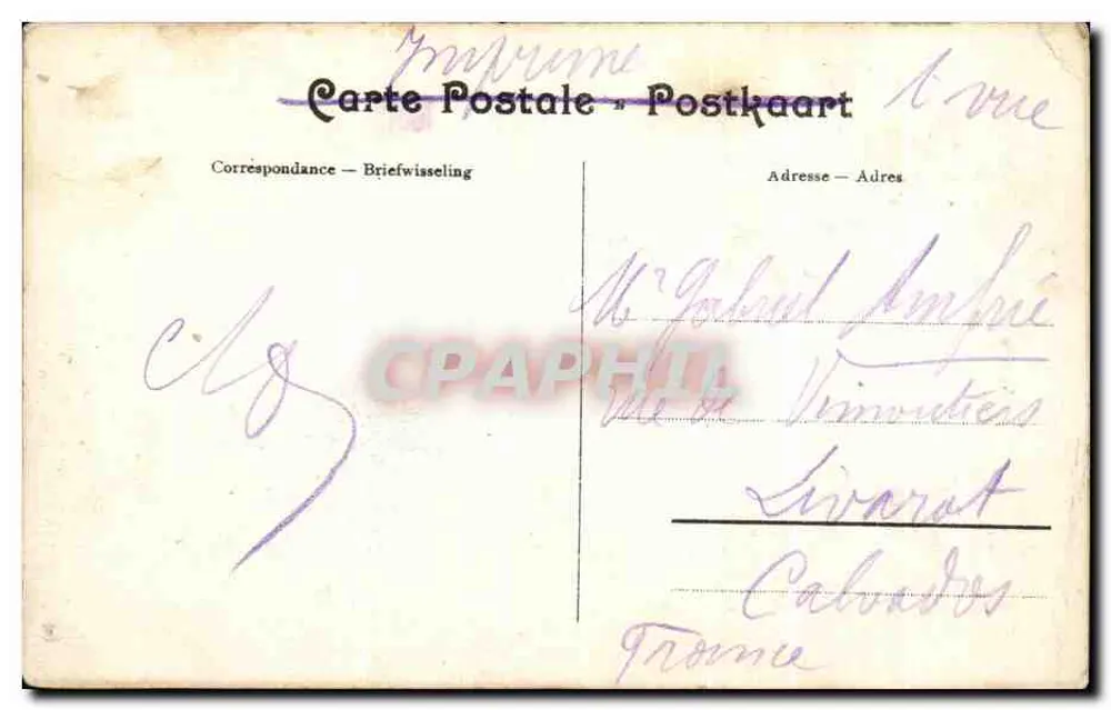 Antwerpen — Ansicht des Grünplatzes und der Kathedrale — Service Antwerpen, n°2 - Rückseite