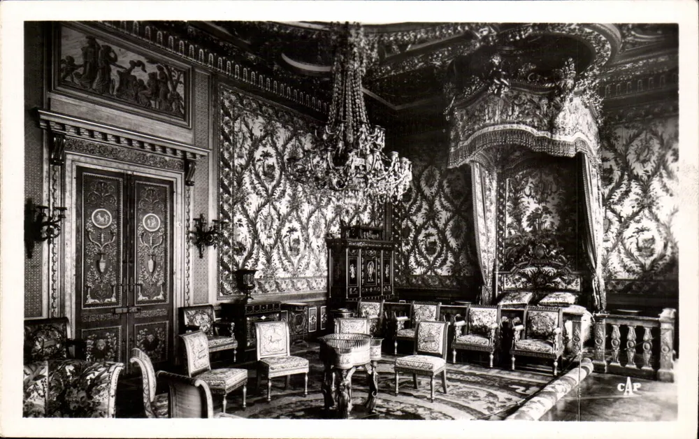 Königliches Schlafzimmer — Schloss Fontainebleau — C.A.J. Paris - Vorderseite