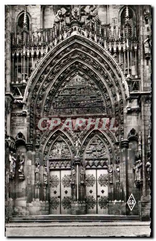 Thann (Haut-Rhin) — O portal da Catedral — Edições Géhair, Paris - Frente