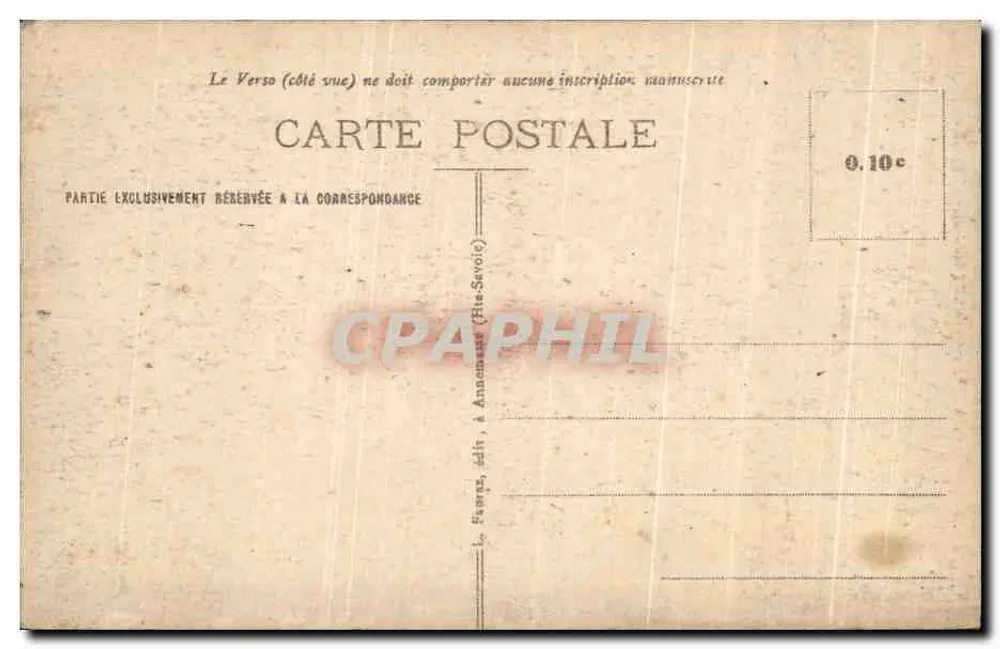 Vallorcine (Alta Saboia) — Cachoeira de Barorcine — editor Annonay (Alta Saboia) - Verso
