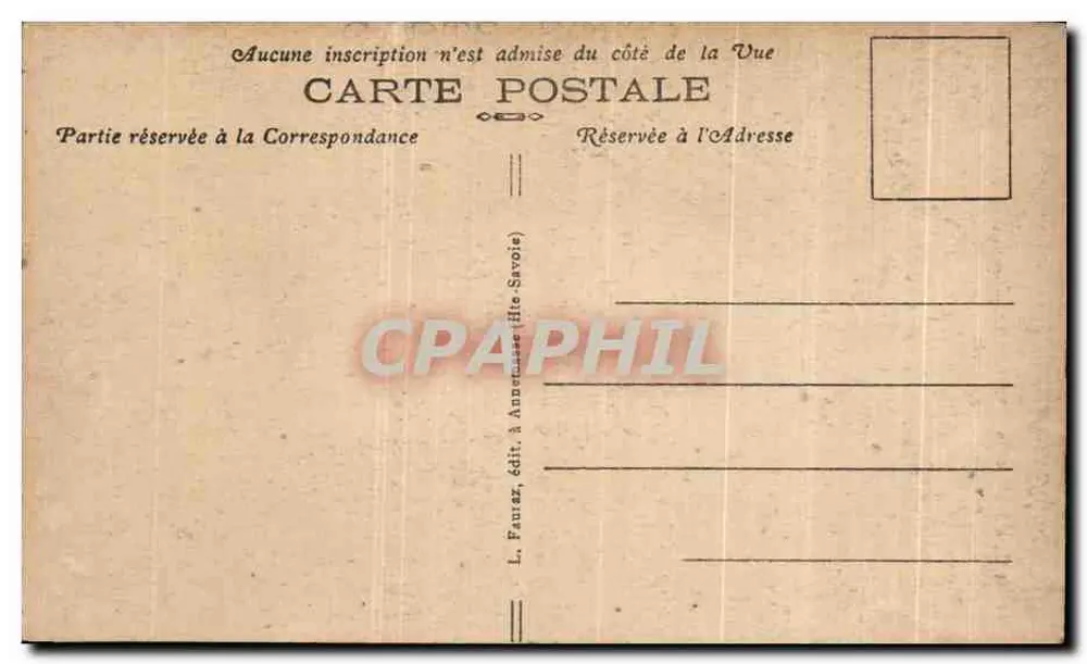 Chamonix-Mont-Blanc (Haute-Savoie) — Aufstieg auf einen Sérac — L. Fauréz, Verlag (Haute-Savoie), Nr. 390 - Rückseite