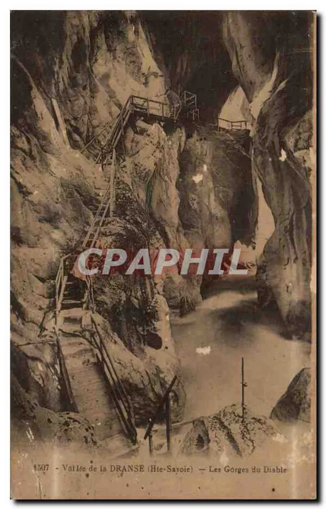 Vallee de la DRANSE (Hte-Savoie) — Les Gorges du Diable — éditeur L. Fautez - Frente