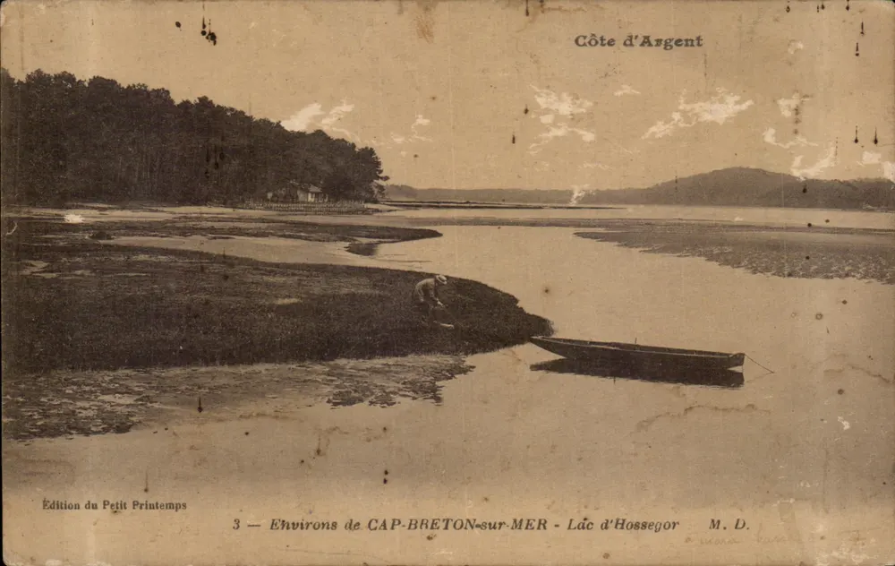 Um CAP-BRETON-sur-MER — Lac d'Hossegor — Côte d'Argent — Ausgabe von Le Petit Printemps, Nr. 3 - Vorderseite