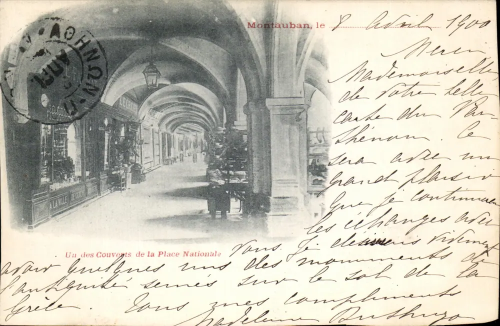 Place Nationale in Montauban — Klöster — unbekannter Verlag, Seriennummer nicht sichtbar - Vorderseite