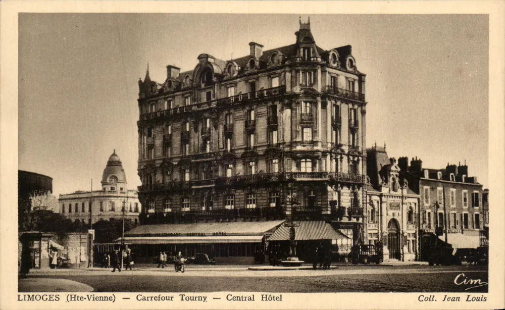Limoges (Hte-Vienne) — Cruzeiro Tourny — Hotel Central — Coleção Jean Louis - Frente