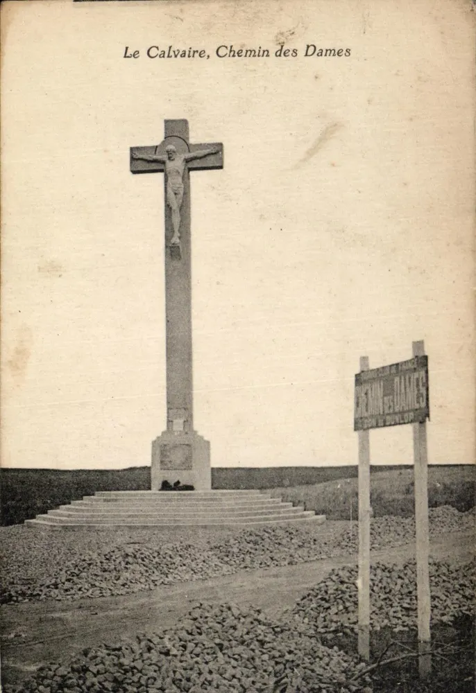 O Calvário, Chemin des Dames — editor anônimo, número de série não visível - Frente