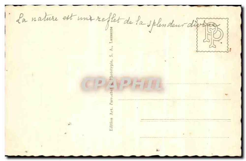 Lago de Montsalvens e o Moleson — La Goujère, França — n° 5630 - Verso