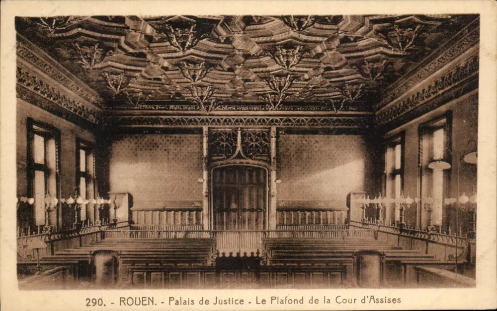 Rouen - Palast der Justiz - Die Decke des Assizesgerichts - Vorderseite