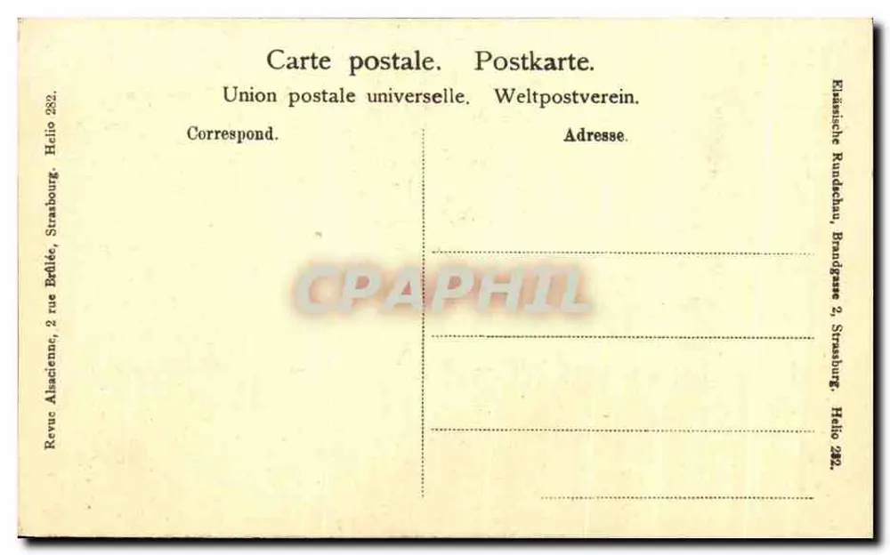 Katedra w Strasburgu — widok wnętrza łuków — Revue Alsacienne, n° 232 - Rewers
