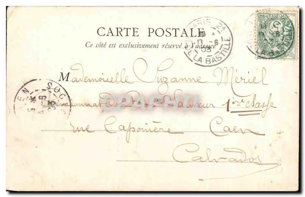Paris — Jardin du Palais-Royal — E.R., Paris, n°102 - Rückseite