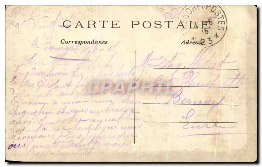 Paris (6e arrondissement) — A Fonte de São Miguel, obra de Duret - Verso
