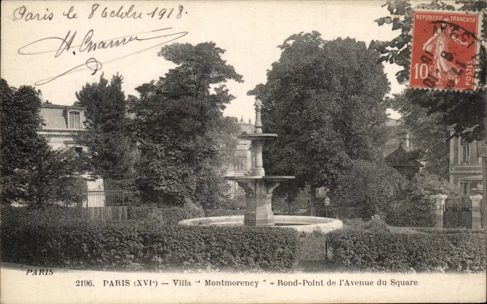 Paris (XVI) - Villa 'Montmorency' - Rundum der Avenue des Square - Vorderseite