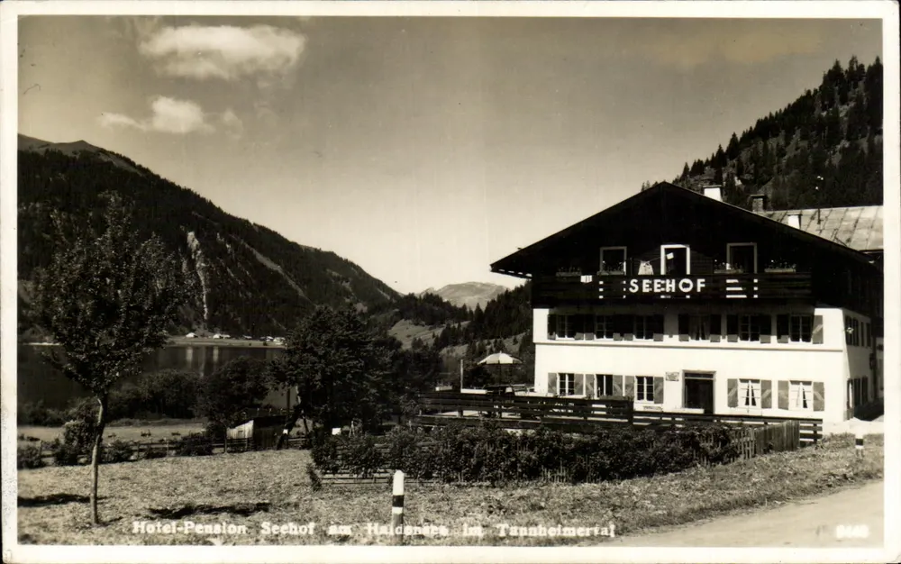Hotel-Pension Seehof am Haldensee im Tannheimertal — Tiroler Kunstverlag Chizzi, n° 0469 - Frente