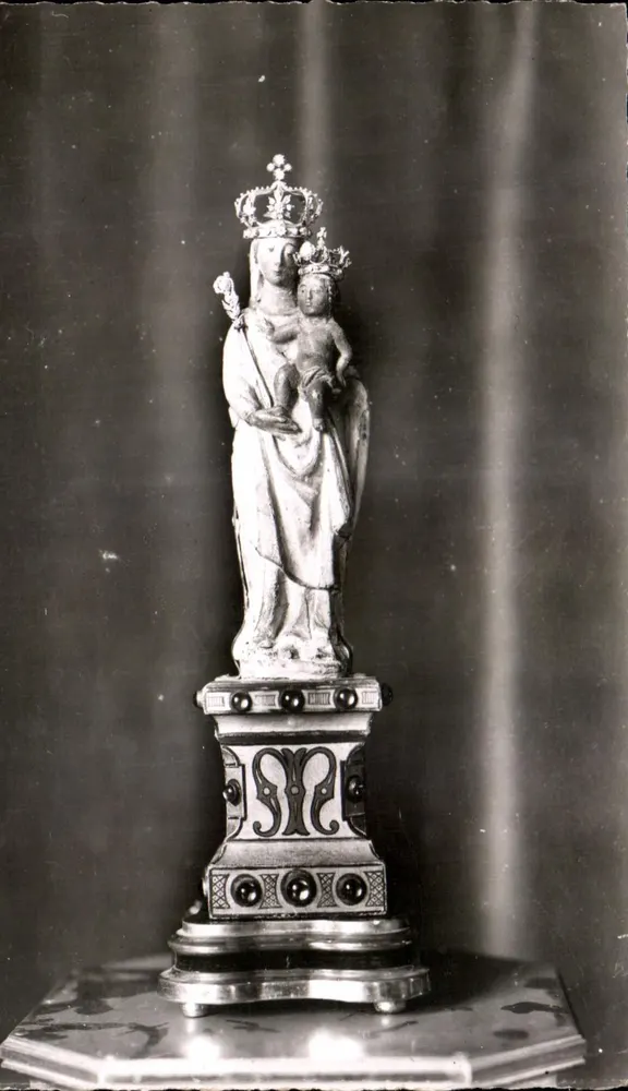 Estatua milagrosa de Nuestra Señora del Roble — Peregrinación — Foto A. Roncière, La Châtre (Sarthe) - Anverso
