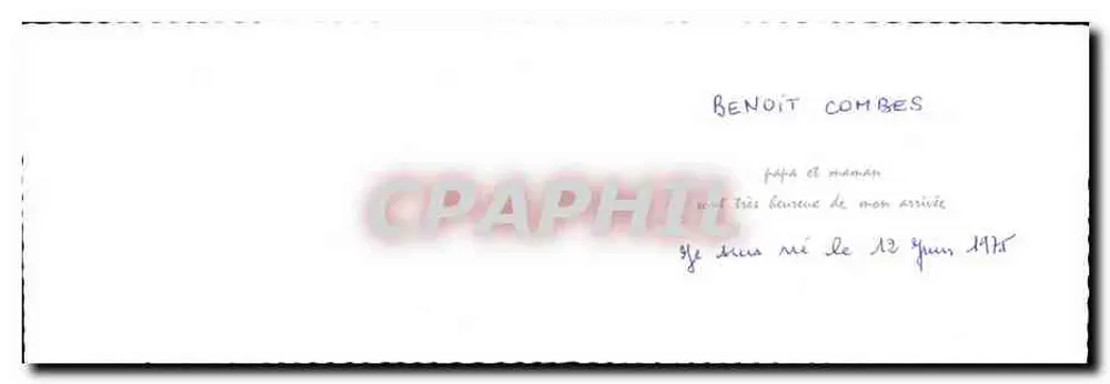 Meu nome — cartão de aniversário — R 8399 - Verso