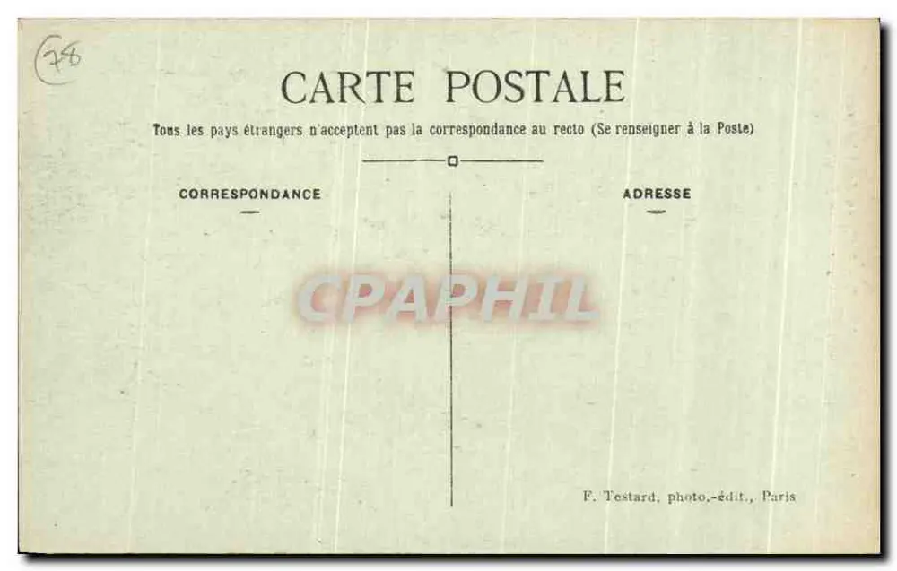 Chevreuse — Ruinen des Schlosses Madeleine — La Tour Ronde — E.M. n°2298 - Rückseite