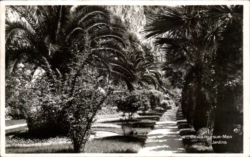 Beaulieu-sur-Mer — Jardins — Edições La Crocène, Mônaco - Frente