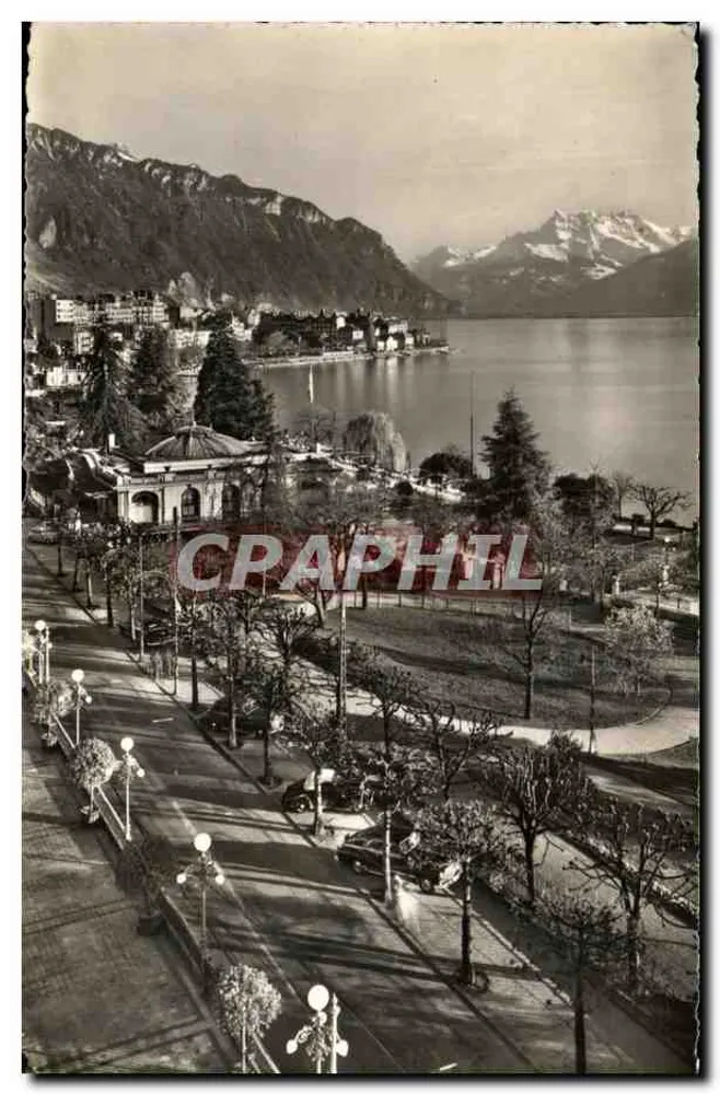 Montreux — Pavillon der Sport und Dents du Midi — Éditions Jaeger Genève - Vorderseite