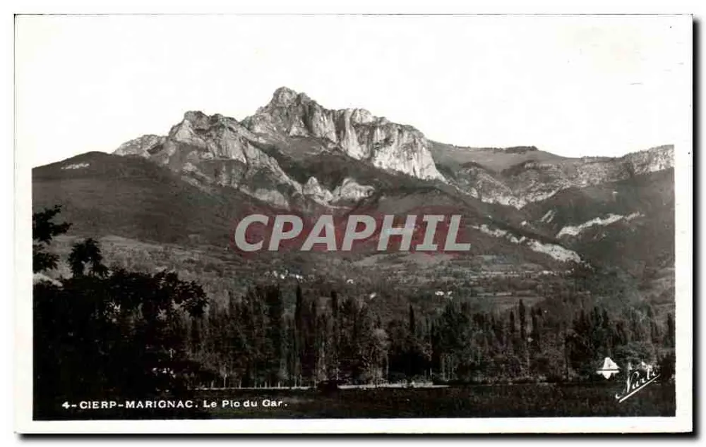 Cierp-Marignac — A Vista do Pio du Gâr — editor Paris - Frente