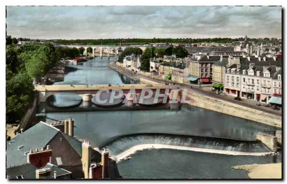 Laval (Mayenne) — Panorama da Mayenne e dos Quais — Edições R. Galliots, Pueil-Malmaison - Frente