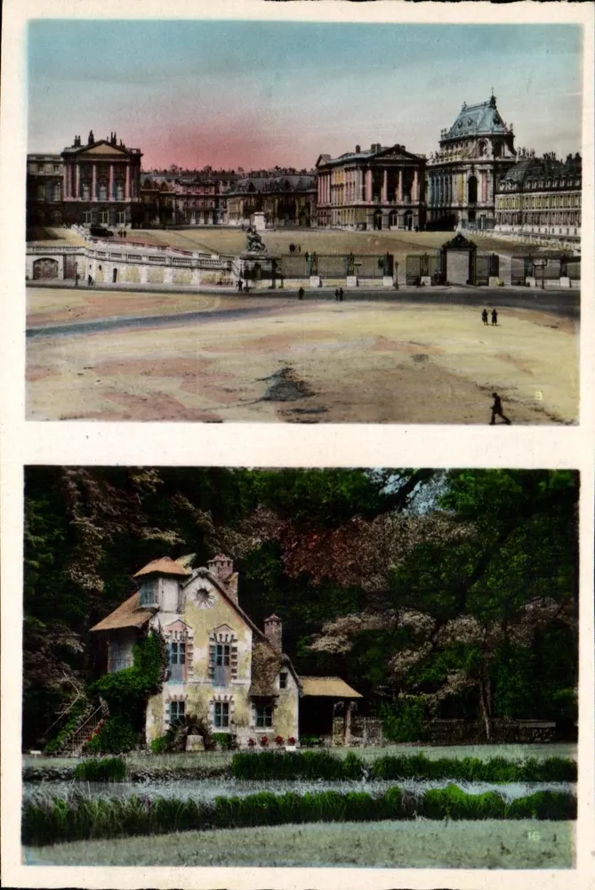 Palácio de Versalhes — Facha da Casa — Aldeia de Trianon — A Moinha - Frente