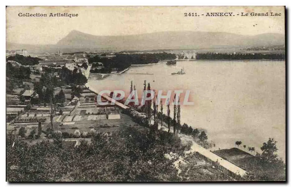 Annecy — O Grande Lago — Coleção Artística, n° 2411 - Frente