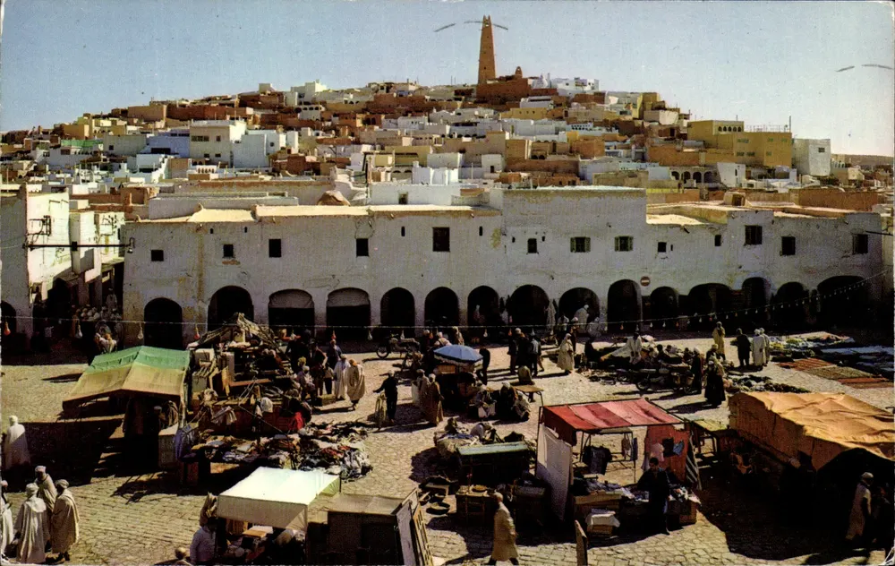 Ghardaïa — Marktplein — Gedrukt in Frankrijk - Voorkant
