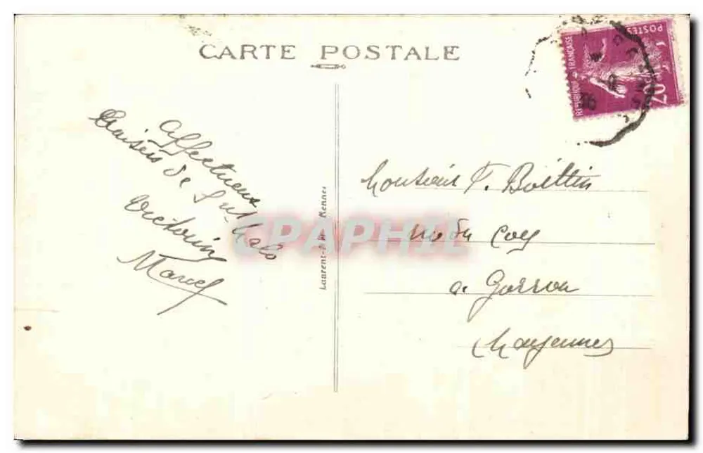 Saint Malo — Grabmal von Châteaubriand am Grand Bé — Côte d'Émeraude — n°106 - Rückseite