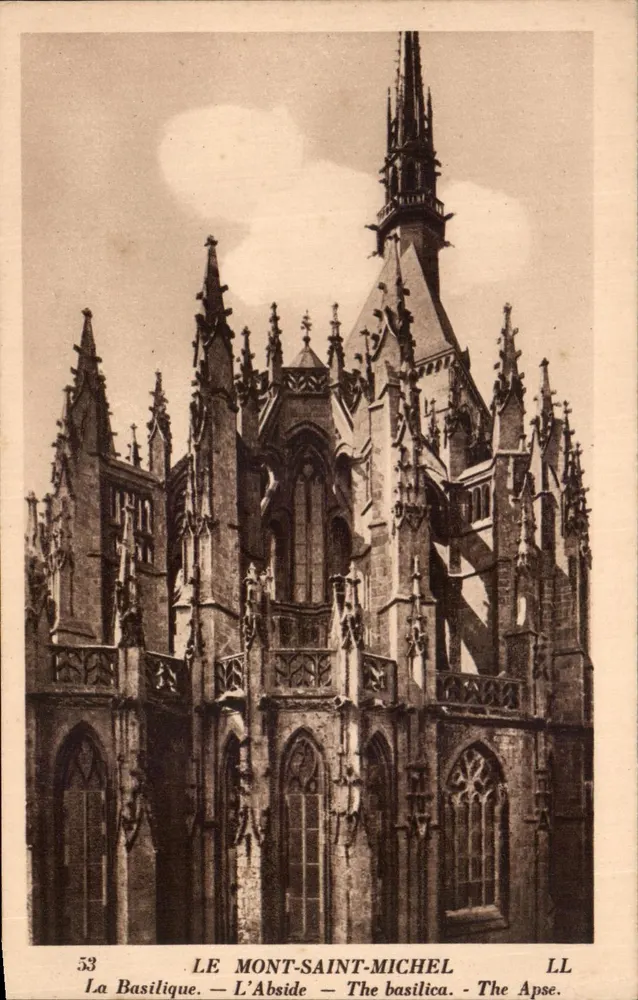 O Monte-São-Mihiel — A Basílica — A Abside — The Basilica — The Apse. — Editor LL, n° 53 - Frente