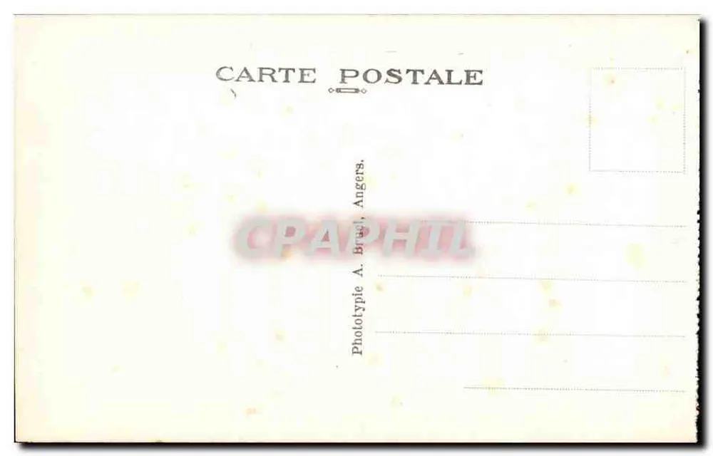La Baule-les-Pins (L.-I.) — Place des Palmiers — Phototypie A. Bruel Angers, n°24 - Rückseite