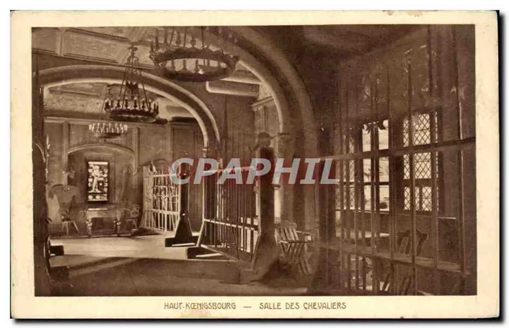Hoch Kœnigsbourg — Saal der Ritter — Braun & Cie, Dornach - Vorderseite