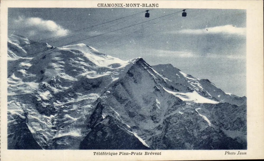 Chamonix-Mont-Blanc — Vista do teleférico Plan-Pratz Brévent — Foto Jaun - Frente