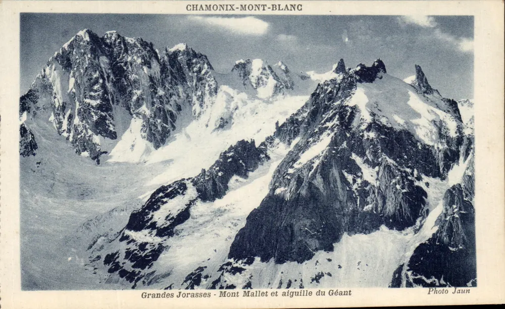 Grandes Jorasses - Mont Mallet und Aiguille du Géant — Chamonix-Mont-Blanc — Photo Jaun - Vorderseite