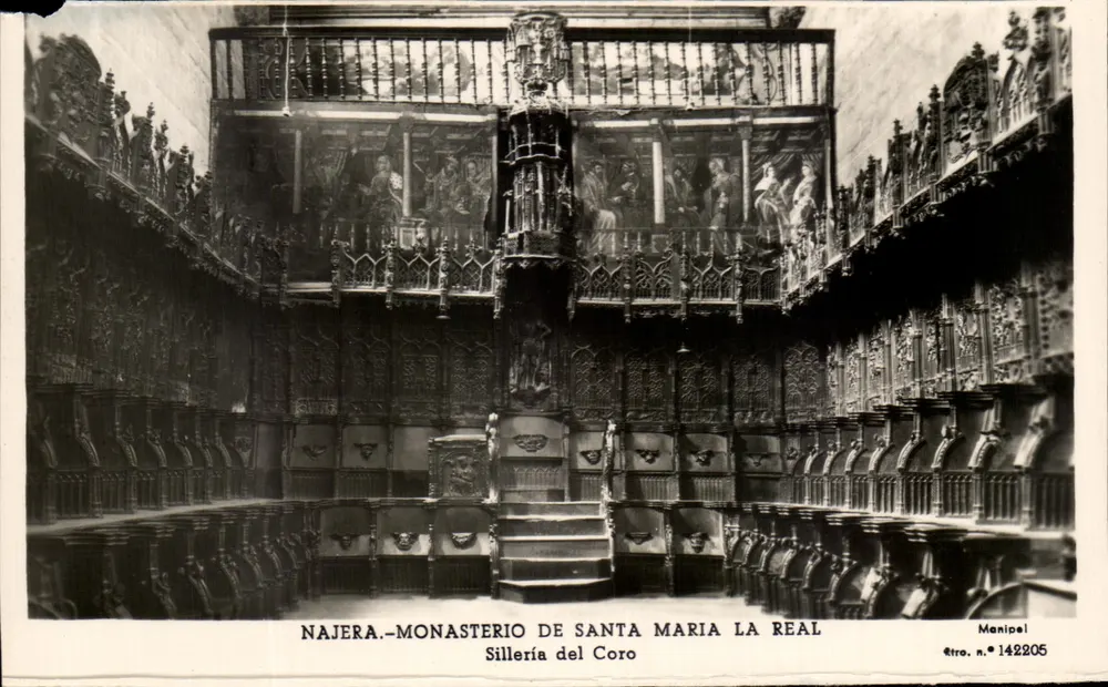 Najera - Monasterio de Santa Maria la Real - Sillería del Coro - Vorderseite