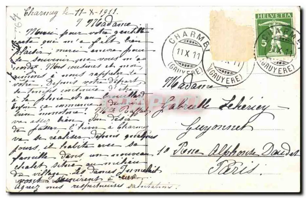 Chartreuse de la Valsainte — Refektorium der Väter — 1015 - Rückseite