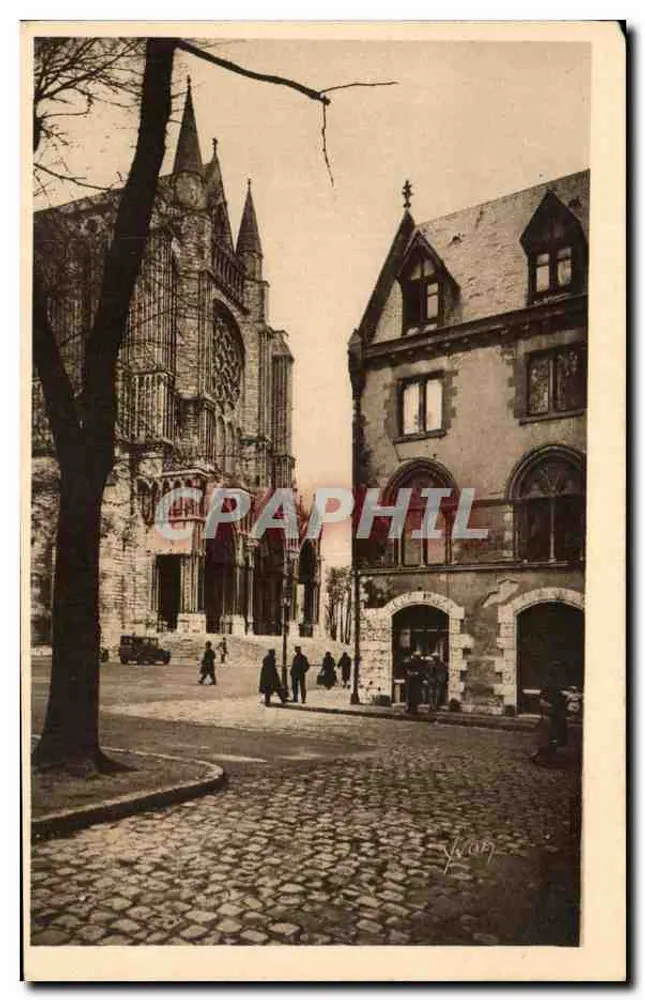 Chartres — Catedral e Portal Sul — Les Éditions d'Art Yvon, 14, Rue de Brignac, Paris - Frente