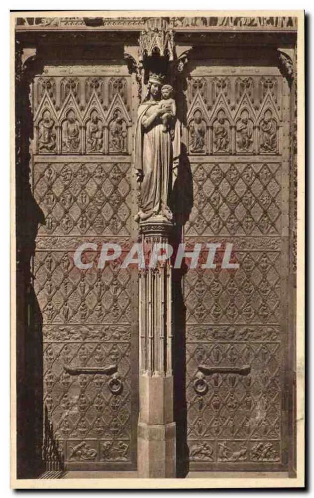 Strasbourg-Kathedrale — Die große Bronze-Tür — Revue Alsacienne, Hélio 301 - Vorderseite