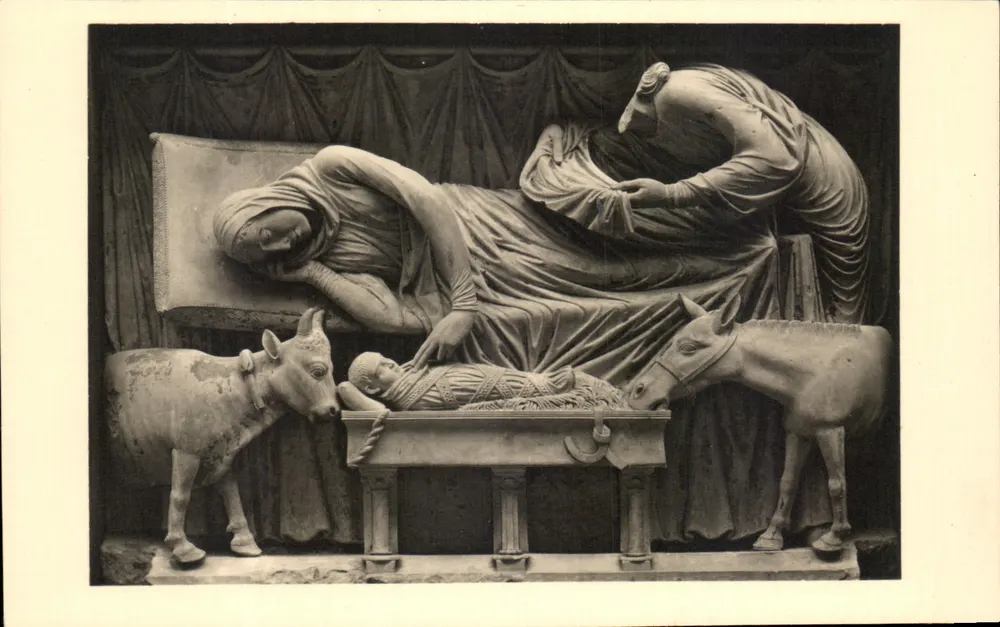 A Natividade — XIIº século — Fragmento do Jubé de Chartres - Frente