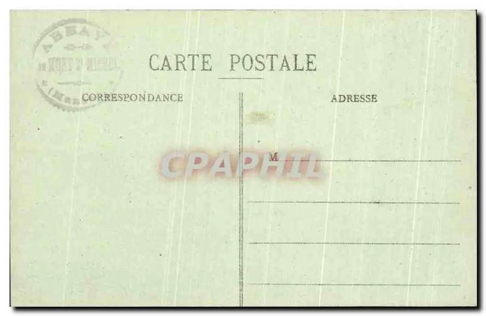 Mont-Saint-Michel — Allgemeiner Blick, Nordosten — Sonderausgabe der Abtei - Rückseite