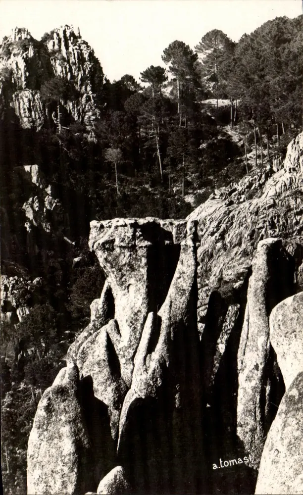 Calanches de Plana — Ansicht der Felsformationen — Foto A. TOMASI - Vorderseite