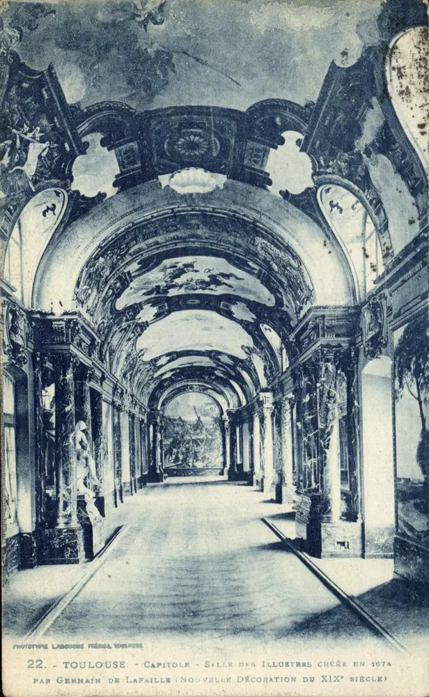 Toulouse - Capitole - Salle des Illustres - Neue Ausstattung des 19. Jahrhunderts, erstellt 1874 - Vorderseite